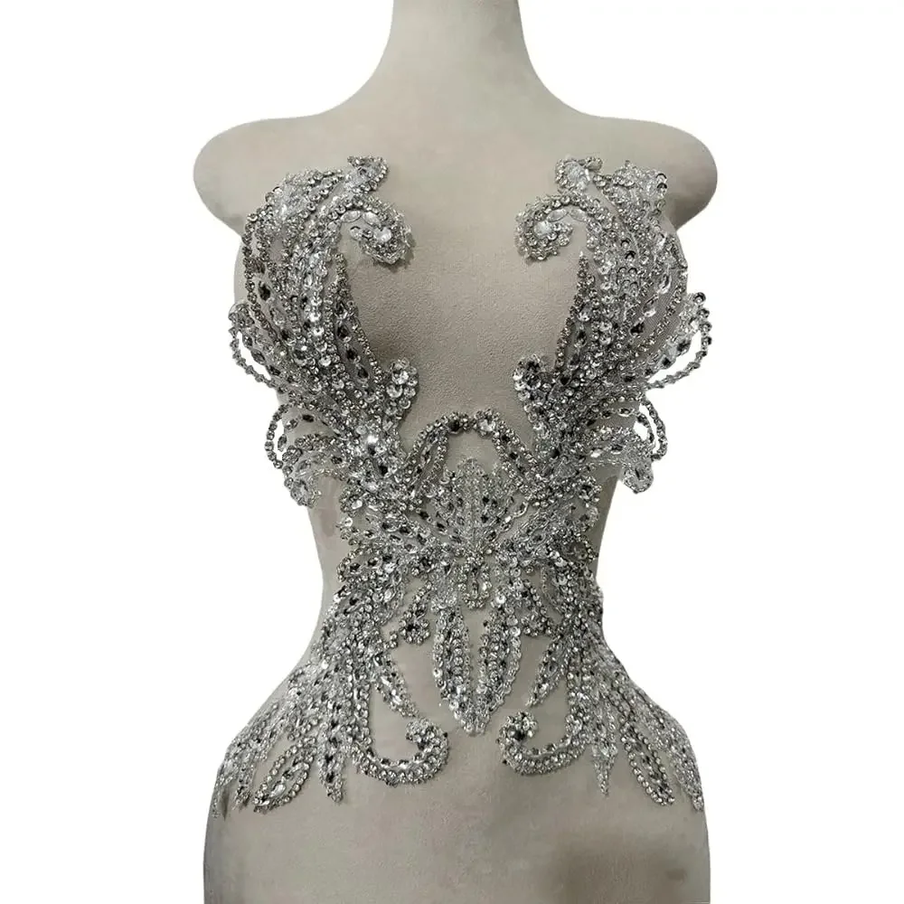 Pure Handmade Rhinestones Beads Applique sew on Crystal Sequins lace Trim Patches Accessories for Dress Clothing Shiny Bead D
Pure Handmade Rhinestones Beads Applique sew on Crystal Sequins lace Trim Patches Accessories for Dress Clothing Shiny Bead D