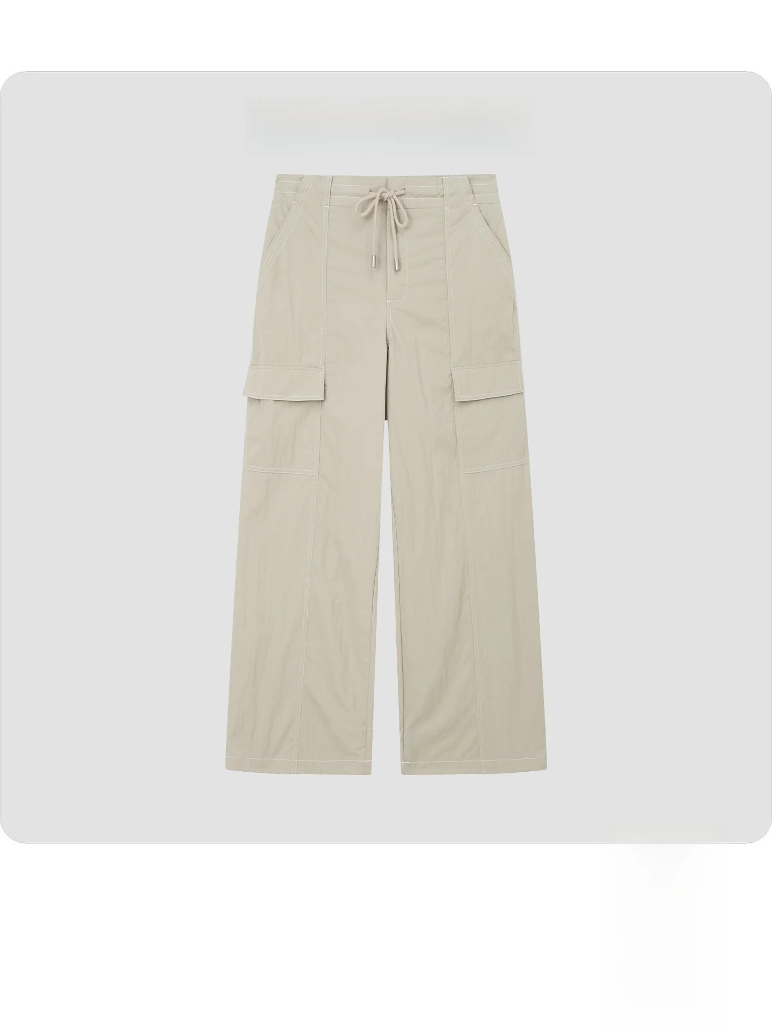 Casual HuaJiYan Desert Work Pants Color Block Side Pockets Drawstring Cuffed Ladies Fashion Summer 2026 Nylon Blend Trousers
Casual HuaJiYan Desert Work Pants Color Block Side Pockets Drawstring Cuffed Ladies Fashion Summer 2026 Nylon Blend Trousers