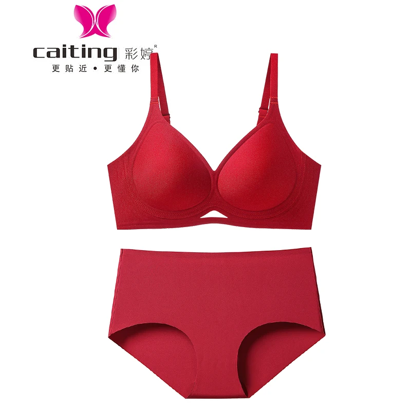 Комплект красного нижнего белья CAITING для женщин — бесшовный бюстгальтер пуш-ап без косточек и трусики, подарок для торжественных свадеб
Комплект красного нижнего белья CAITING для женщин — бесшовный бюстгальтер пуш-ап без косточек и трусики, подарок для торжественных свадеб