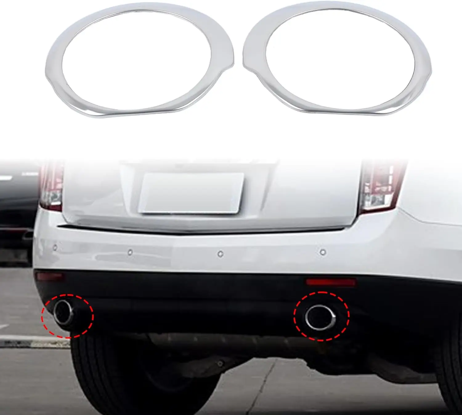 Накладка на кольцо выхлопной трубы автомобиля для Cadillac SRX 2010-2015, крышка глушителя внешней трубы автомобиля, крышка выхлопной трубы заднего бампера
Накладка на кольцо выхлопной трубы автомобиля для Cadillac SRX 2010-2015, крышка глушителя внешней трубы автомобиля, крышка выхлопной трубы заднего бампера