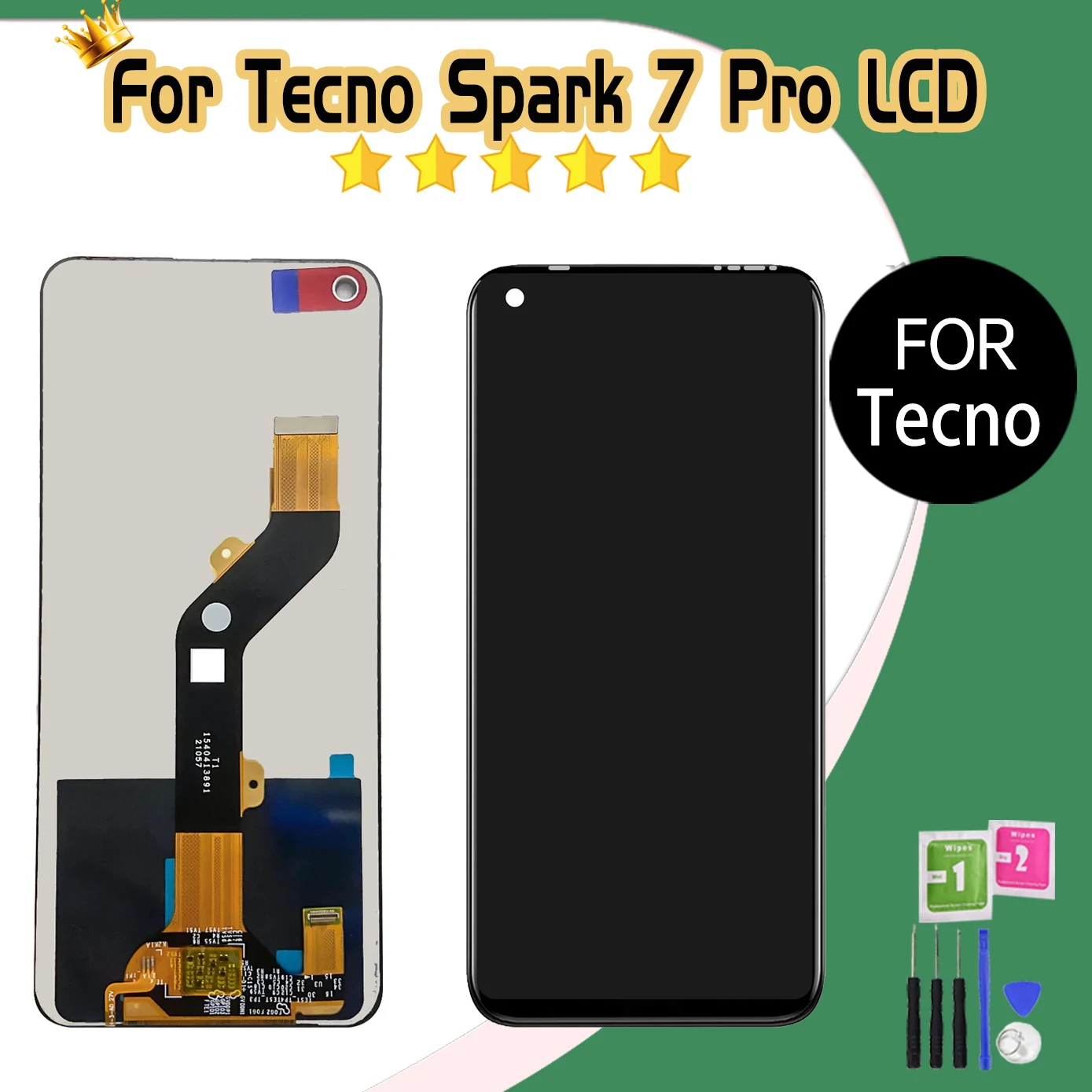 100% протестированный 6,6-дюймовый ЖК-дисплей для Tecno Spark 7 Pro, ЖК-дисплей KF8, сенсорный датчик, запасные части Spark 7pro, дигитайзер в сборе
100% протестированный 6,6-дюймовый ЖК-дисплей для Tecno Spark 7 Pro, ЖК-дисплей KF8, сенсорный датчик, запасные части Spark 7pro, дигитайзер в сборе