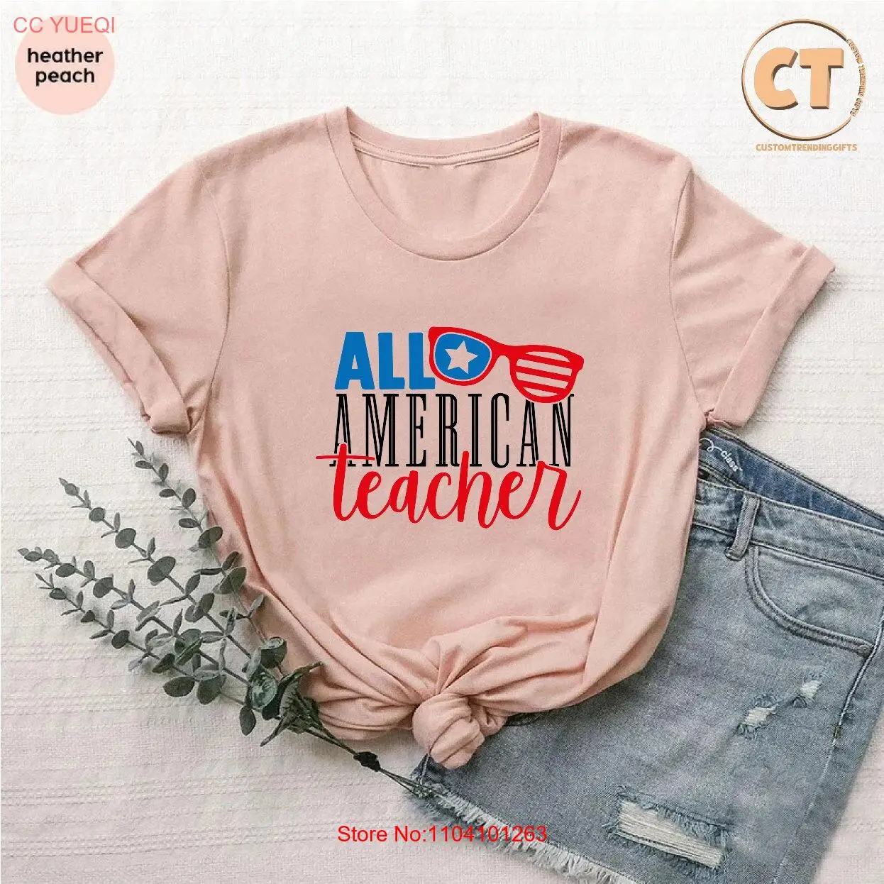 All American Teacher T Shirt Appreciation Flag Patriotic For Stars and Stripes long or short sleeves
All American Teacher T Shirt Appreciation Flag Patriotic For Stars and Stripes long or short sleeves