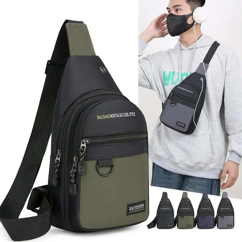 Men's Chest Bag Fashion One Shoulder Crossbody Bag Large Capacity Outdoor Sports Cell Phone Bag
Men's Chest Bag Fashion One Shoulder Crossbody Bag Large Capacity Outdoor Sports Cell Phone Bag