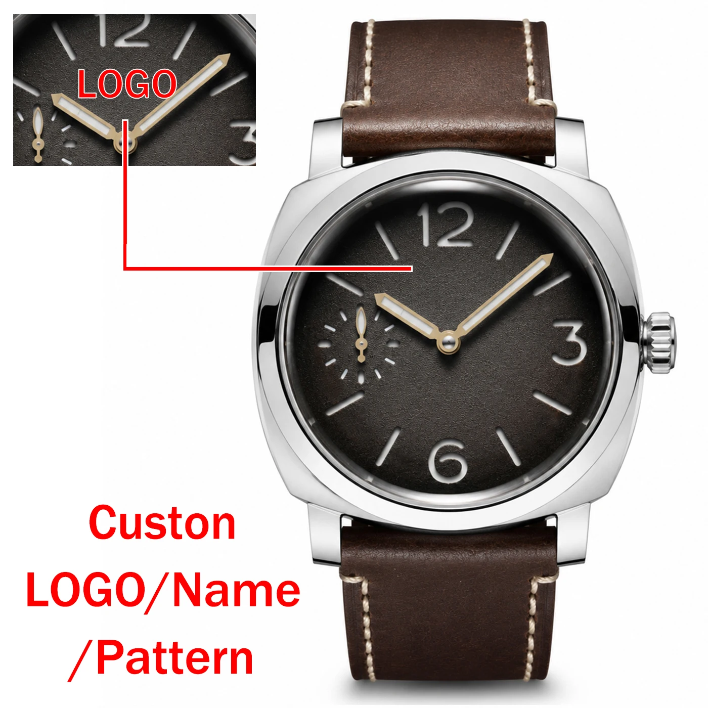 Custom High-end Original Logo Automatic Watch Domed Sapphire Crystal BGW9 Lume Seagull ST3600 Retro Personalized Watches for Man
Custom High-end Original Logo Automatic Watch Domed Sapphire Crystal BGW9 Lume Seagull ST3600 Retro Personalized Watches for Man