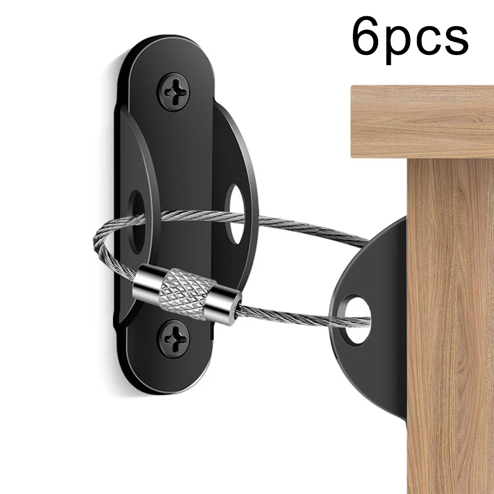 6PCS Stainless Steel Anti Tilt Fasteners for Furniture Cabinets with Metal Brackets and Steel Cables Offering Secure Anchoring
6PCS Stainless Steel Anti Tilt Fasteners for Furniture Cabinets with Metal Brackets and Steel Cables Offering Secure Anchoring