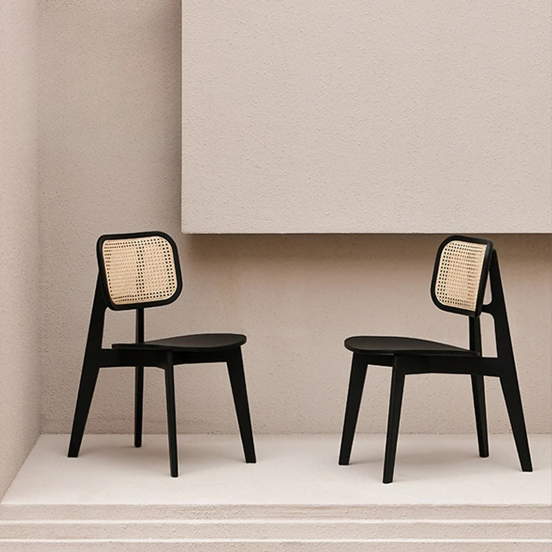 Nordic rattan solid wood chair Simple household dining chair Modern backrest furniture Japanese medieval makeup chair
Nordic rattan solid wood chair Simple household dining chair Modern backrest furniture Japanese medieval makeup chair