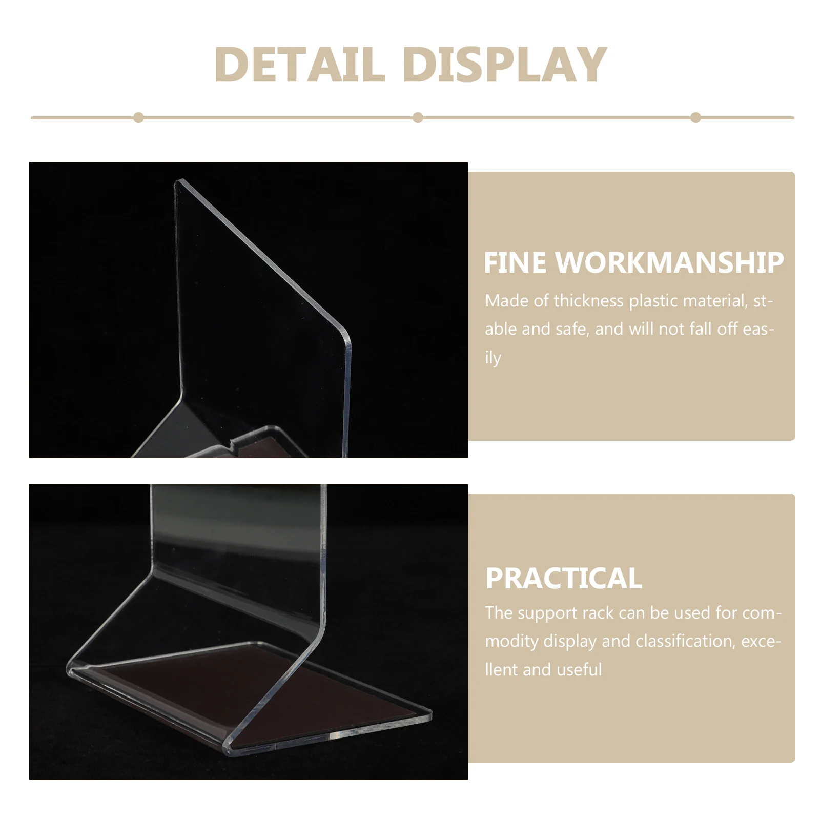 2Pcs Thick Classification Plates Shelf Dividers Transparent Supermarket Classification Plates Storage ganizing Boards
2Pcs Thick Classification Plates Shelf Dividers Transparent Supermarket Classification Plates Storage ganizing Boards