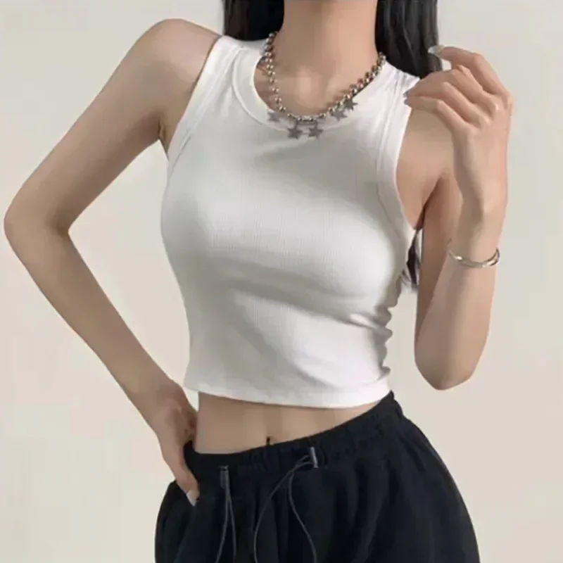 Y2K Streetwear Tops New Sexy Women Sports Tank Tops with Bra Pad Casual Crop Tops Backless Knitt Running Camisole for Women
Y2K Streetwear Tops New Sexy Women Sports Tank Tops with Bra Pad Casual Crop Tops Backless Knitt Running Camisole for Women