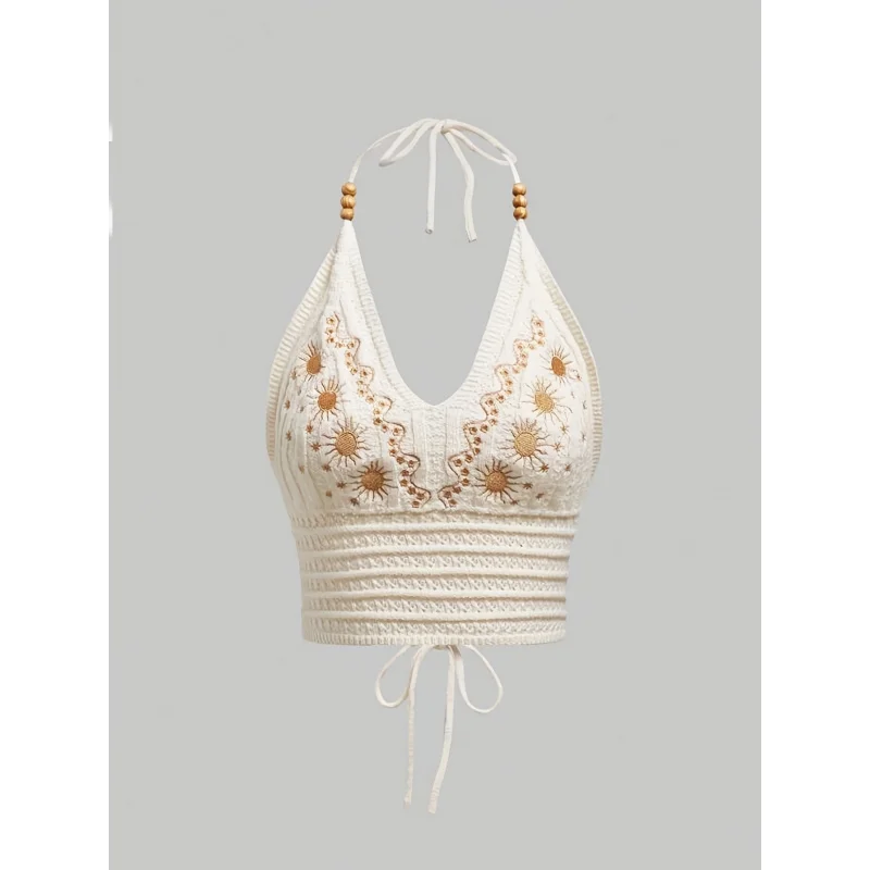 Women's Ethnic Halter Top - Textured Style
Women's Ethnic Halter Top - Textured Style