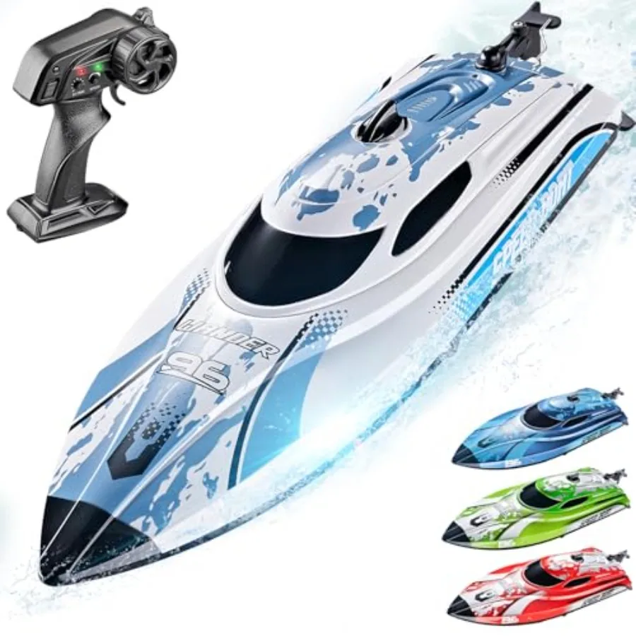 RC Boat for lakes pools, white ABS plastic, 25 KPH speed, 12 inch waterproof remote control boat with 700mAh battery
RC Boat for lakes pools, white ABS plastic, 25 KPH speed, 12 inch waterproof remote control boat with 700mAh battery