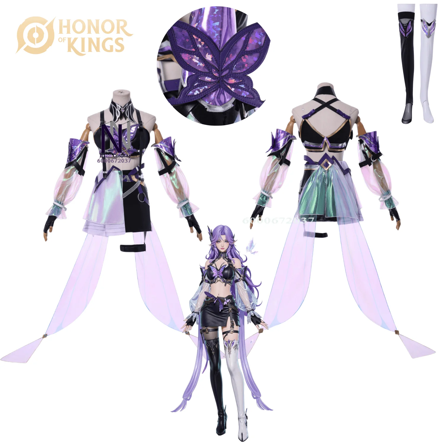 Hot Game Honor of Kings Cosplay Costume Anime A Ke Role Play New Clothes Butterfly Element Skirts for Women Comic Con Party Wig
Hot Game Honor of Kings Cosplay Costume Anime A Ke Role Play New Clothes Butterfly Element Skirts for Women Comic Con Party Wig