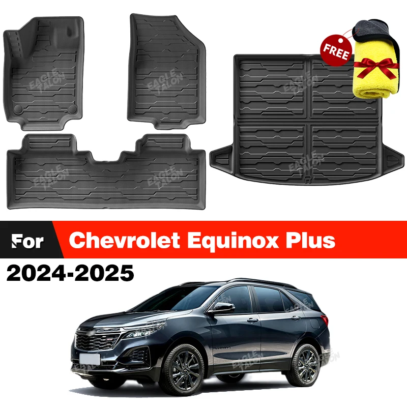 Всепогодный напольный коврик из ТПЭ для Chevrolet Equinox Plus 2024 2025, коврик в багажник, коврик на заказ, автомобильные аксессуары для интерьера
Всепогодный напольный коврик из ТПЭ для Chevrolet Equinox Plus 2024 2025, коврик в багажник, коврик на заказ, автомобильные аксессуары для интерьера
