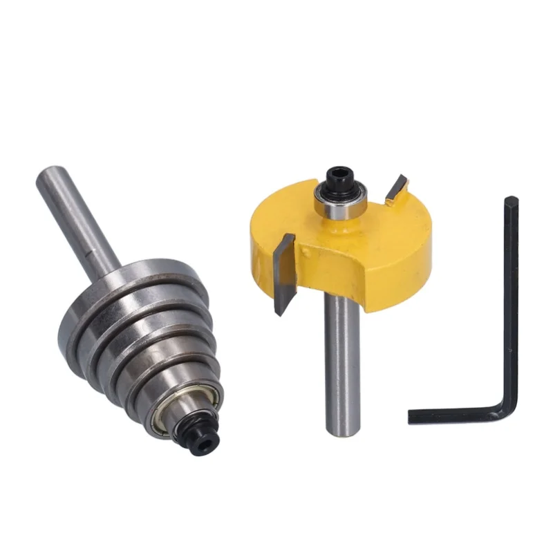 Rabbet Router Bit 1/4in Shank Milling Cutter Router Bits With Bearings Set For Woodworking
Rabbet Router Bit 1/4in Shank Milling Cutter Router Bits With Bearings Set For Woodworking