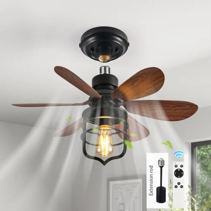 20IN Ceiling Fans with Lights, Socket Fan Light with Remote, Screw in Ceiling Fan in Light Socket Small Ceiling Fan for Garage,
20IN Ceiling Fans with Lights, Socket Fan Light with Remote, Screw in Ceiling Fan in Light Socket Small Ceiling Fan for Garage,