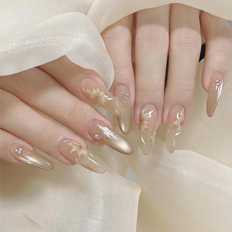 24Pcs Fake Nails Delicate white flowers with a cool elegant floral design featuring rhinestones Press-on nails perfect for girls
24Pcs Fake Nails Delicate white flowers with a cool elegant floral design featuring rhinestones Press-on nails perfect for girls