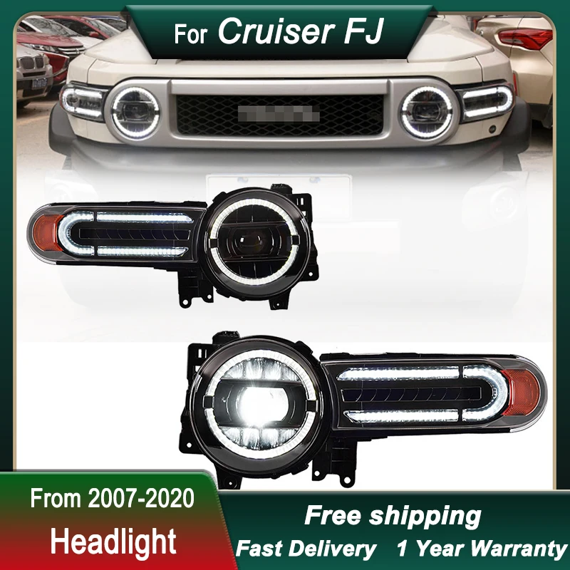 Автомобильная фара для Toyoto FJ Cruiser 2007-2020, полностью светодиодная фара, обновление DRL, динамическая сигнальная лампа, передний фонарь в сборе
Автомобильная фара для Toyoto FJ Cruiser 2007-2020, полностью светодиодная фара, обновление DRL, динамическая сигнальная лампа, передний фонарь в сборе