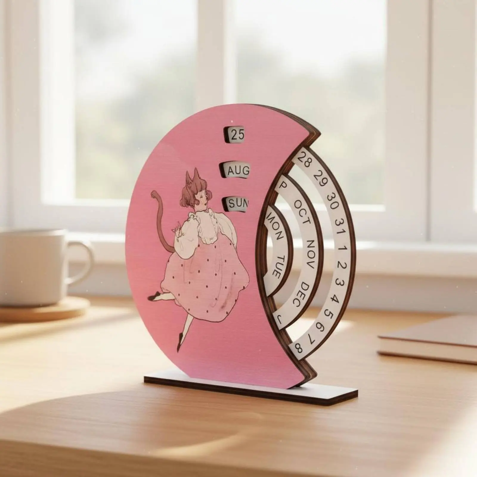 Rotary Endless Desk Calendar Decorative Decoration Wooden Endless Calendar Manual Rolling Date Display Long-Lasting for Students
Rotary Endless Desk Calendar Decorative Decoration Wooden Endless Calendar Manual Rolling Date Display Long-Lasting for Students