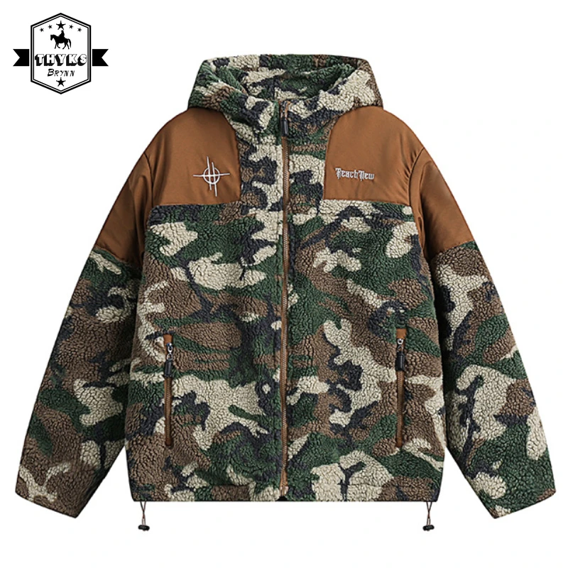 Mens Vintage Camouflage Fleece Coat Winter Warm Windproof Embroidery Cotton-padded Jacket Women Streetwear Harajuku Coats Unisex
Mens Vintage Camouflage Fleece Coat Winter Warm Windproof Embroidery Cotton-padded Jacket Women Streetwear Harajuku Coats Unisex