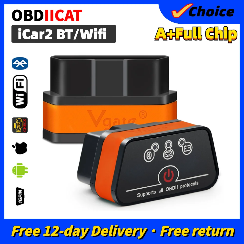Диагностический сканер Vgate ICar2 ELM327 V2.1 OBD OBD2, Bluetooth/Wi-Fi сканер, Wi-Fi адаптер ELM 327 OBDII iCar 2 II Wi-Fi
Диагностический сканер Vgate ICar2 ELM327 V2.1 OBD OBD2, Bluetooth/Wi-Fi сканер, Wi-Fi адаптер ELM 327 OBDII iCar 2 II Wi-Fi