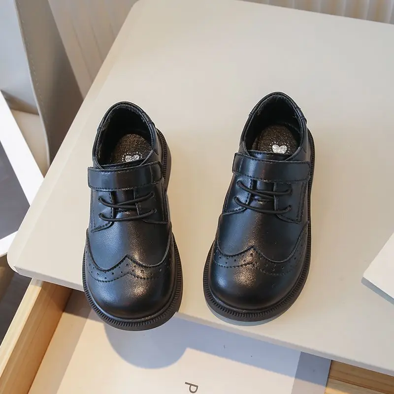 Boys Brogue Style Formal Shoes Black Leather Kids School Dress Shoes for Wedding Performance Party Lace Up Preppy Design
Boys Brogue Style Formal Shoes Black Leather Kids School Dress Shoes for Wedding Performance Party Lace Up Preppy Design