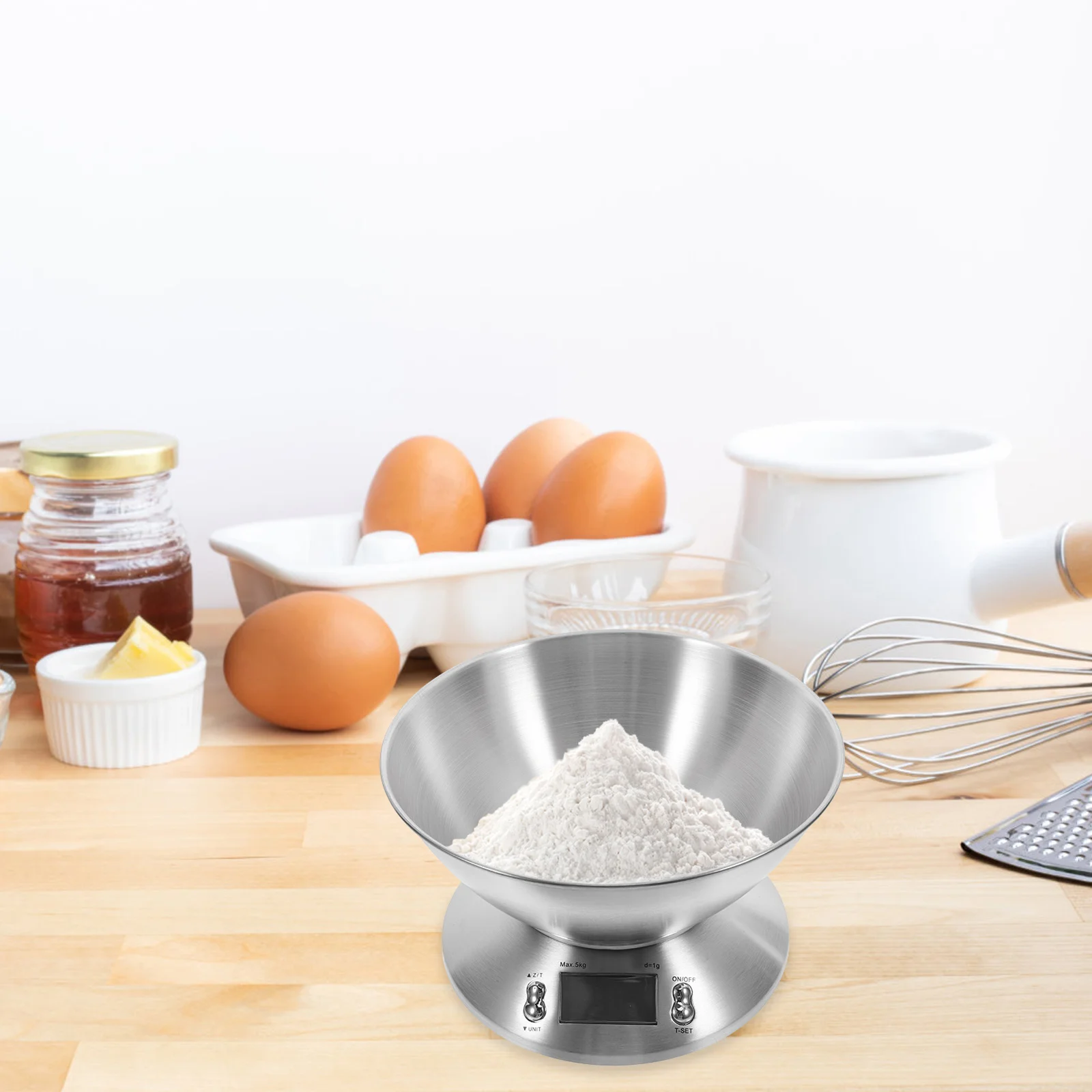 Electronic Food Scale 5000g Stainless Steel Kitchen Measuring Shop Digital Weight Grams Commercial Meat Fruit Scale Small Large
Electronic Food Scale 5000g Stainless Steel Kitchen Measuring Shop Digital Weight Grams Commercial Meat Fruit Scale Small Large