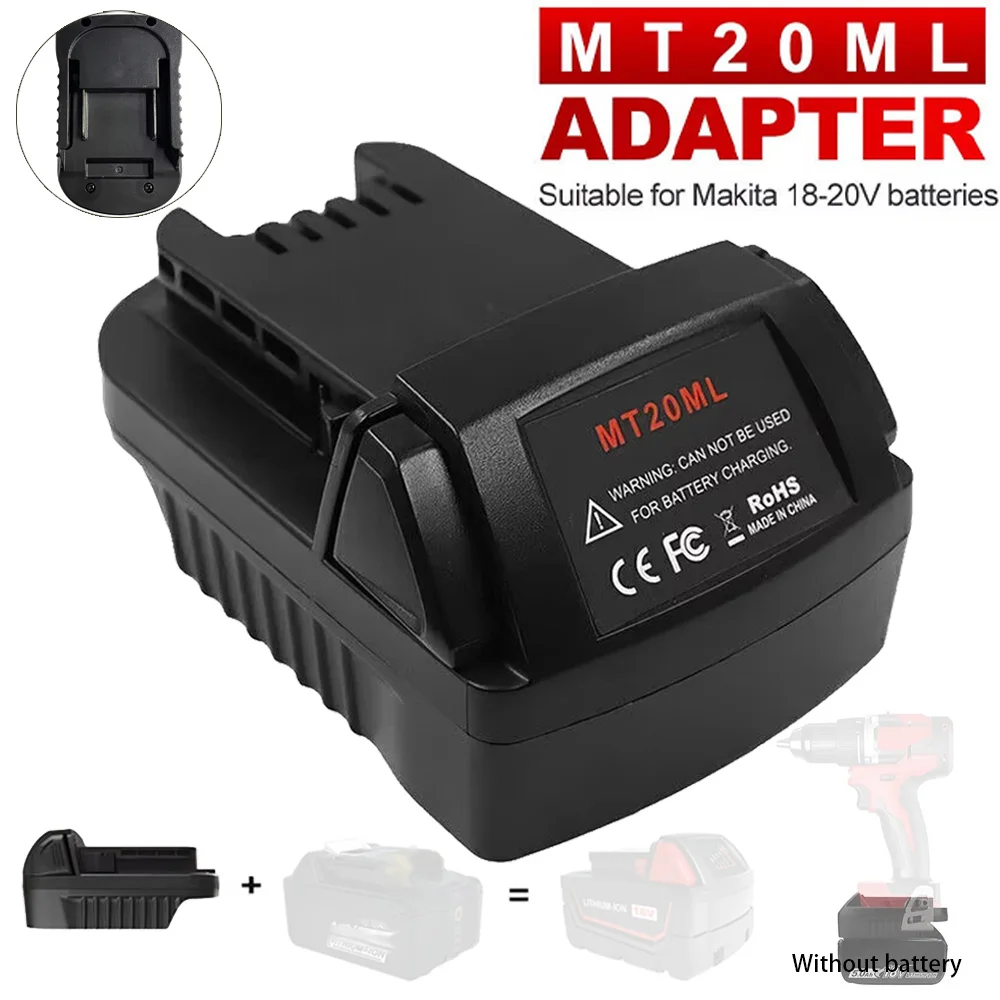 MT20ML Adapter for Makita 18V Li-ion Battery BL1830 BL1860 BL1815 Convert to for Milwaukee 18V Lithium Battery
MT20ML Adapter for Makita 18V Li-ion Battery BL1830 BL1860 BL1815 Convert to for Milwaukee 18V Lithium Battery