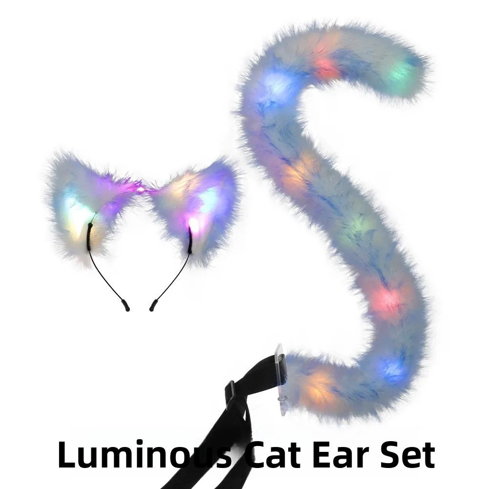 Handmade Halloween LED Glowing Ear Plush Animal Ear Headband Tail Set Performance Costume Accessories Festive Outfit
Handmade Halloween LED Glowing Ear Plush Animal Ear Headband Tail Set Performance Costume Accessories Festive Outfit
