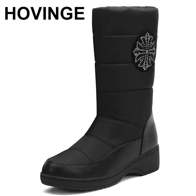 HOVING 2021new snow boots women round toe slip on mid calf boots casual ladies keep warm winter boots largesize 34-44
HOVING 2021new snow boots women round toe slip on mid calf boots casual ladies keep warm winter boots largesize 34-44