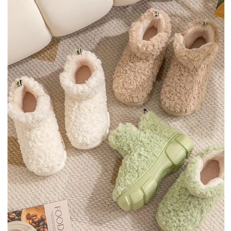 Warm Snow Boots Winter Woman Ankle Boots Outside Top Platform Cotton Shoes Home Flat Soft Fur Fluffy Slippers Non Slip 2023
Warm Snow Boots Winter Woman Ankle Boots Outside Top Platform Cotton Shoes Home Flat Soft Fur Fluffy Slippers Non Slip 2023