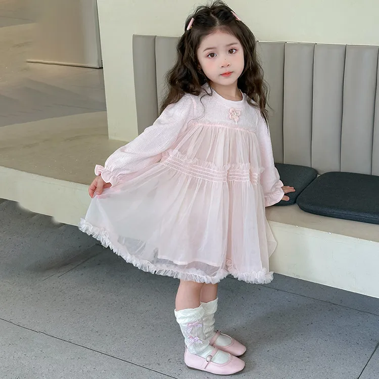 Girls' Dress Spring and Autumn 2026 New Style Children's Elegant Sweet Baby Girl Spring Mesh Princess Dress
Girls' Dress Spring and Autumn 2026 New Style Children's Elegant Sweet Baby Girl Spring Mesh Princess Dress