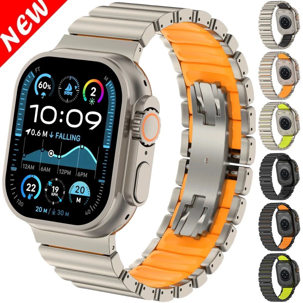 Титановый ремешок для Apple Watch Ultra 3 2 1 49 мм серии 11 10 46 мм Браслет с пряжкой-бабочкой для Iwatch Series 9 8 7 6 5 45 мм 44 мм
Титановый ремешок для Apple Watch Ultra 3 2 1 49 мм серии 11 10 46 мм Браслет с пряжкой-бабочкой для Iwatch Series 9 8 7 6 5 45 мм 44 мм