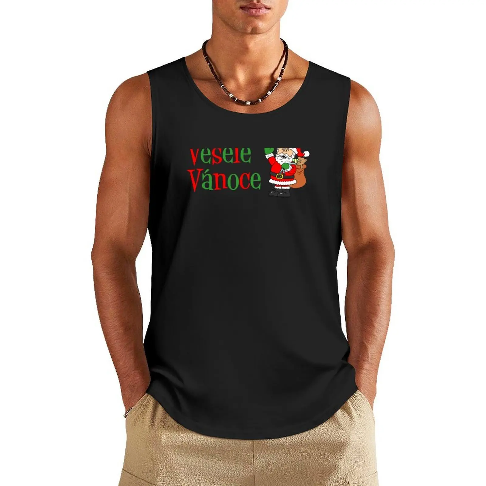 Vesele Vanoce Merry Christmas Czech Tank Top new in tops & t-shirt Sports clothing t shirts
Vesele Vanoce Merry Christmas Czech Tank Top new in tops & t-shirt Sports clothing t shirts