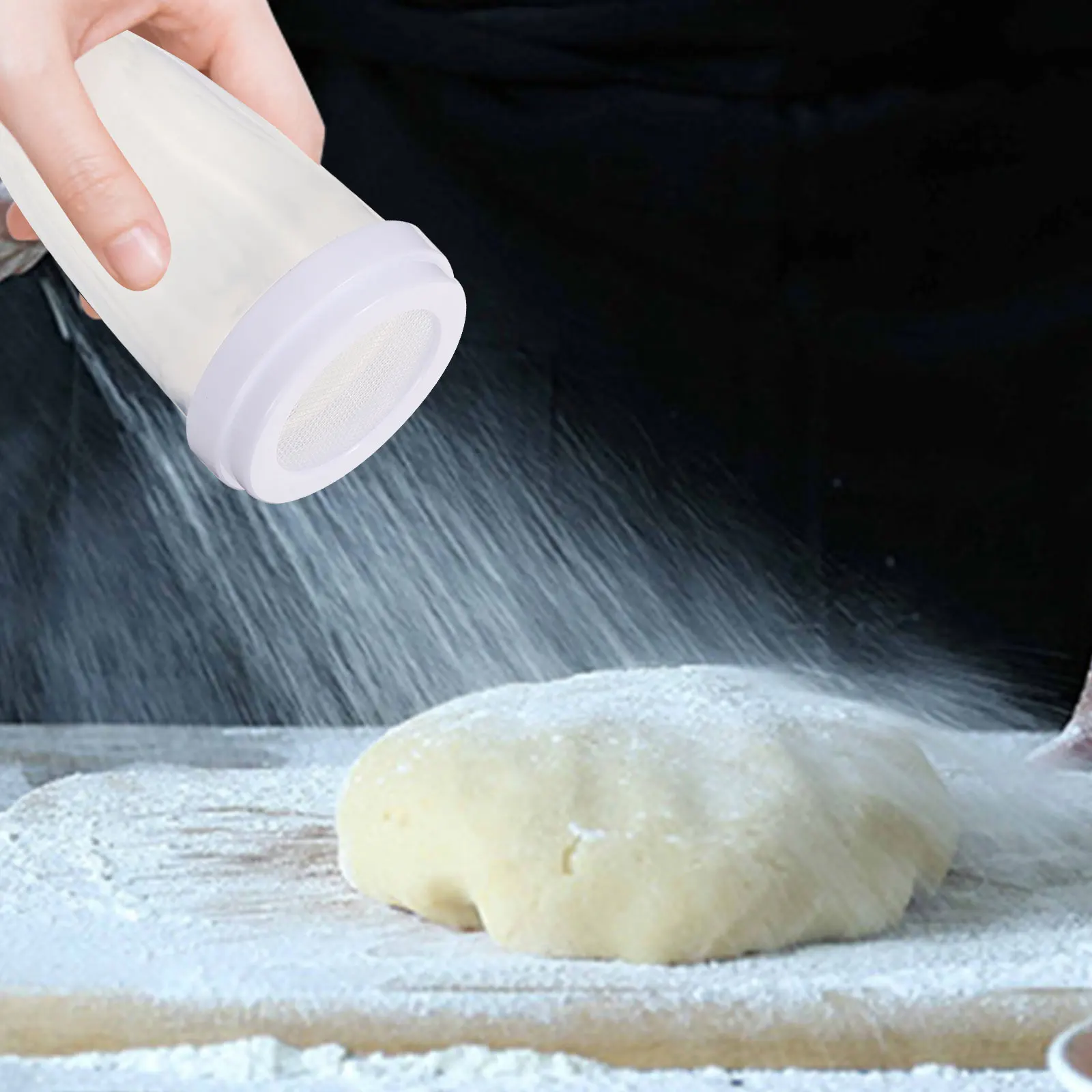 1pcs Powdered Sugar Shaker Duster White Flour Cocoa Chocolate Baking Supplies Reusable PP Fine Mesh Lidded Kitchen Tool
1pcs Powdered Sugar Shaker Duster White Flour Cocoa Chocolate Baking Supplies Reusable PP Fine Mesh Lidded Kitchen Tool