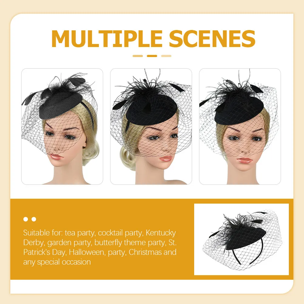 Mesh Headband Fascinator Women Party Hat Elegant Tea Ceremony Prom Banquet Wear Hair Accessory Fashionable Hats For
Mesh Headband Fascinator Women Party Hat Elegant Tea Ceremony Prom Banquet Wear Hair Accessory Fashionable Hats For