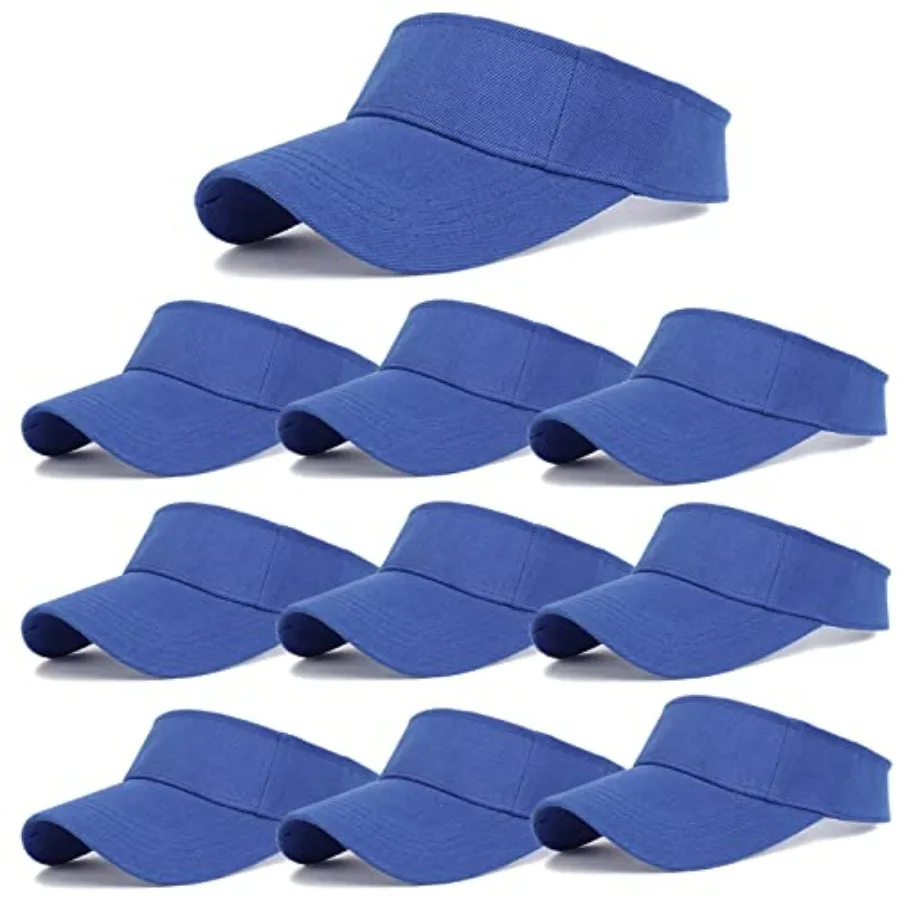 10 Pack Men Women Sun Visor Adjustable UV Protection Blank Sun Visor Hats Caps for Beach Pool Golf Tennis Sports
10 Pack Men Women Sun Visor Adjustable UV Protection Blank Sun Visor Hats Caps for Beach Pool Golf Tennis Sports