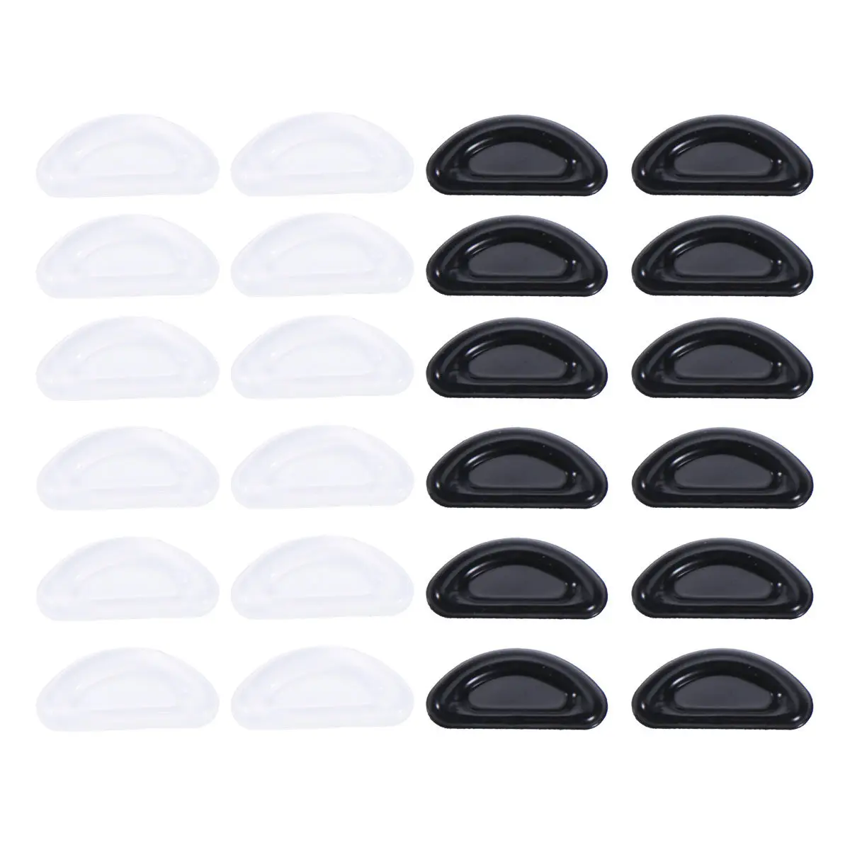12Pairs Silicone Nose Pads Compatible with All Optical Frames Plate Plastic Spectacles Increase Fit Prevent Slipping
12Pairs Silicone Nose Pads Compatible with All Optical Frames Plate Plastic Spectacles Increase Fit Prevent Slipping