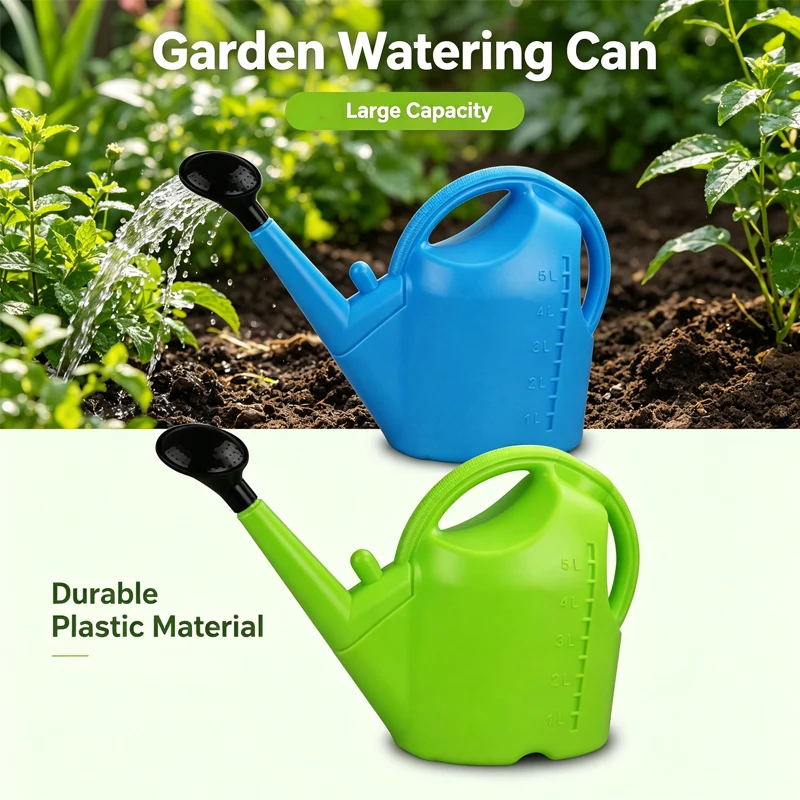 Large Capacity 5L Watering Can Long Spout Portable Manual Irrigation Small Spray Bottle Thickening Plant Watering Pot
Large Capacity 5L Watering Can Long Spout Portable Manual Irrigation Small Spray Bottle Thickening Plant Watering Pot