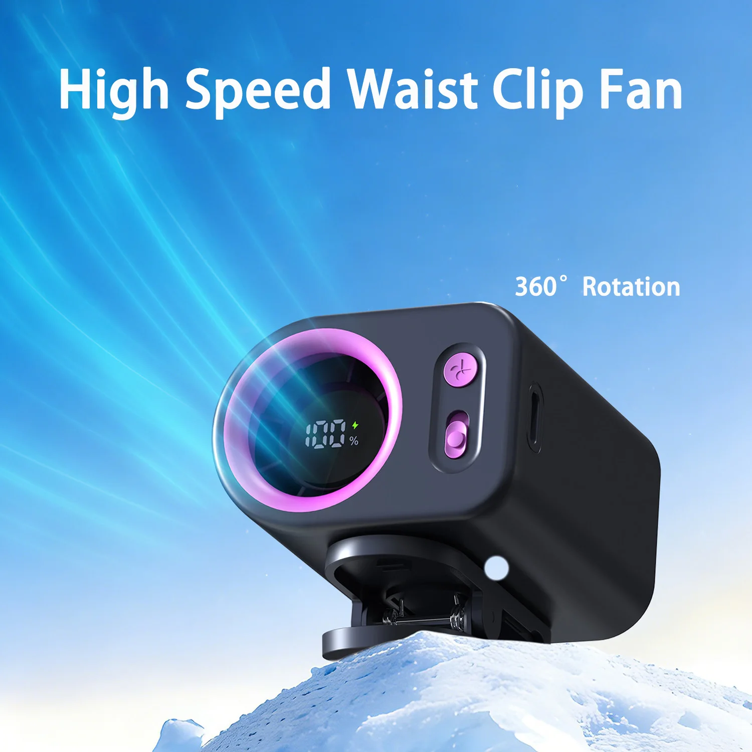 Car&Umbrella Clip-on Fan Waist Clip Fan & Air Conditioner Cooling Fan With Led Display Usb Rechargeable Mini 360° Rotation Fan
Car&Umbrella Clip-on Fan Waist Clip Fan & Air Conditioner Cooling Fan With Led Display Usb Rechargeable Mini 360° Rotation Fan