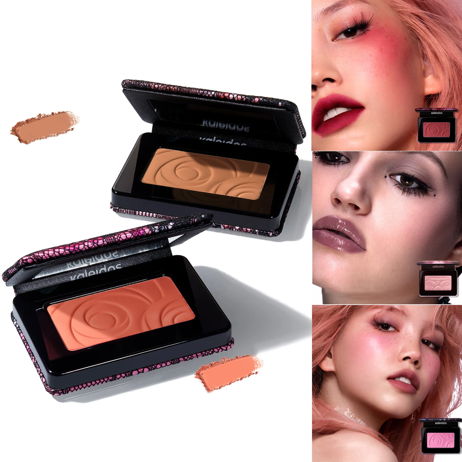 Kaleidos Lace Matte Blush High Pigment Sun Kissed Look Natural Finish Lightweight Long Lasting Buildable Coverage for Face
Kaleidos Lace Matte Blush High Pigment Sun Kissed Look Natural Finish Lightweight Long Lasting Buildable Coverage for Face