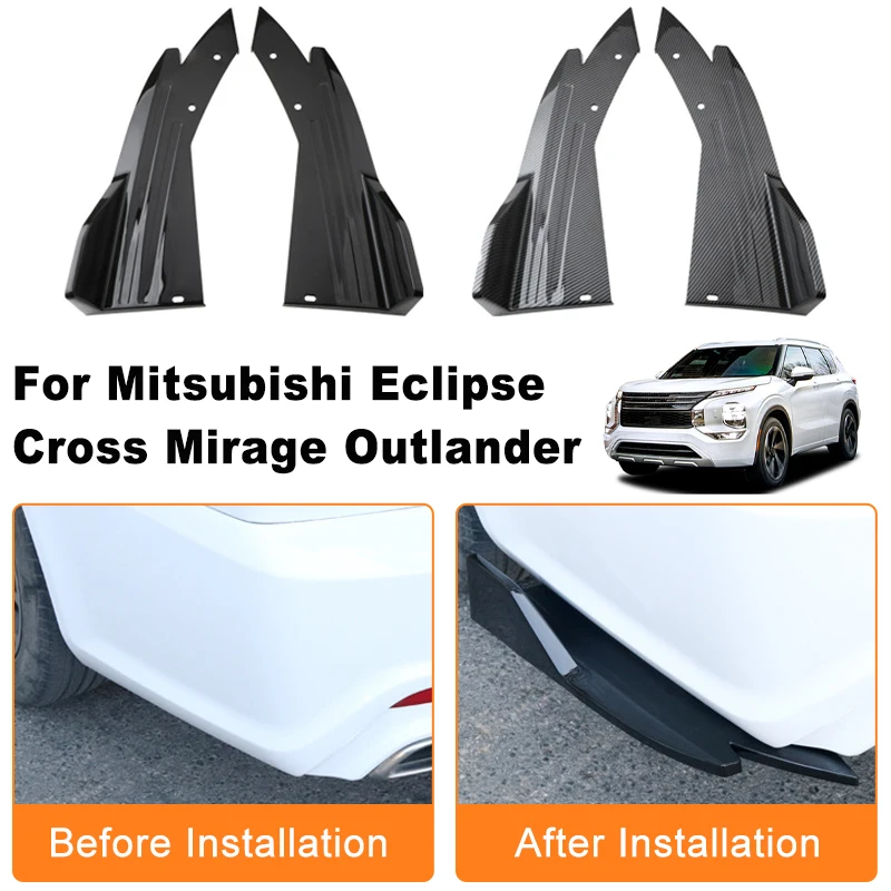 Car Rear Bumper Spoiler Lip Diffuser Side Skirt Splitter Wrap Angle Anti-Crash For Mitsubishi Eclipse Cross Mirage Outlander
Car Rear Bumper Spoiler Lip Diffuser Side Skirt Splitter Wrap Angle Anti-Crash For Mitsubishi Eclipse Cross Mirage Outlander