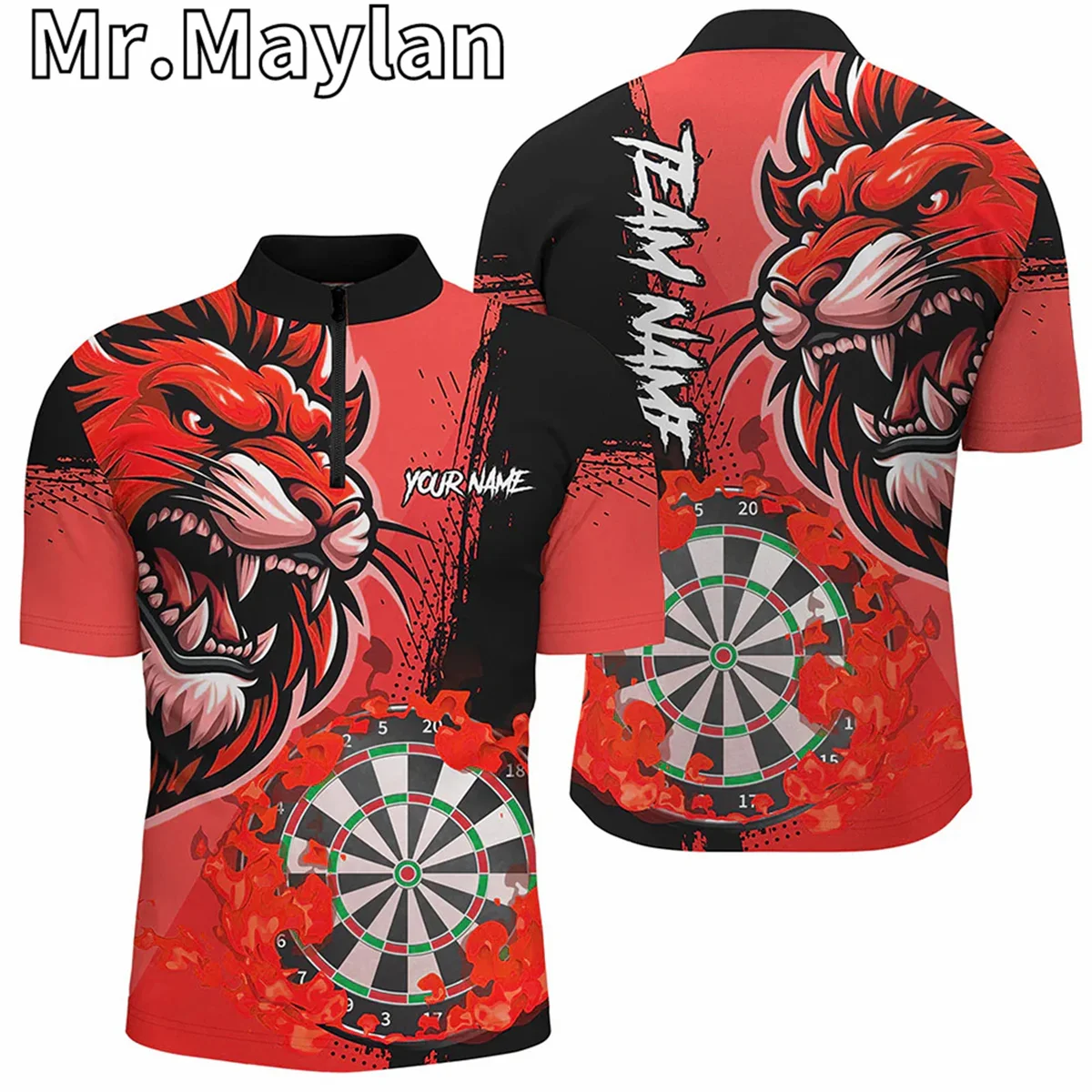 3D Red Funny Darts Flame Lion Custom Polo & Quarter-Zip Shirt Personalized Mens Dart Shirts Dart Jerseys Gift For Dart Players
3D Red Funny Darts Flame Lion Custom Polo & Quarter-Zip Shirt Personalized Mens Dart Shirts Dart Jerseys Gift For Dart Players