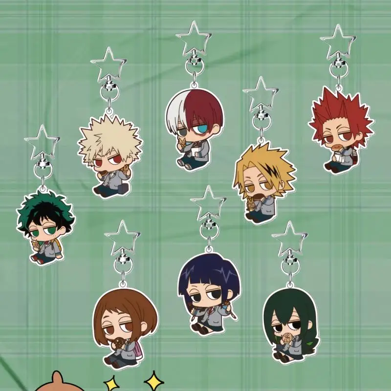 6Cm Break Time Style Acrylic Keychain for My Hero Academia Kyoka Jiro Ochaco Uraraka Izuku Midoriya Backpack Decoration Fan Gift
6Cm Break Time Style Acrylic Keychain for My Hero Academia Kyoka Jiro Ochaco Uraraka Izuku Midoriya Backpack Decoration Fan Gift