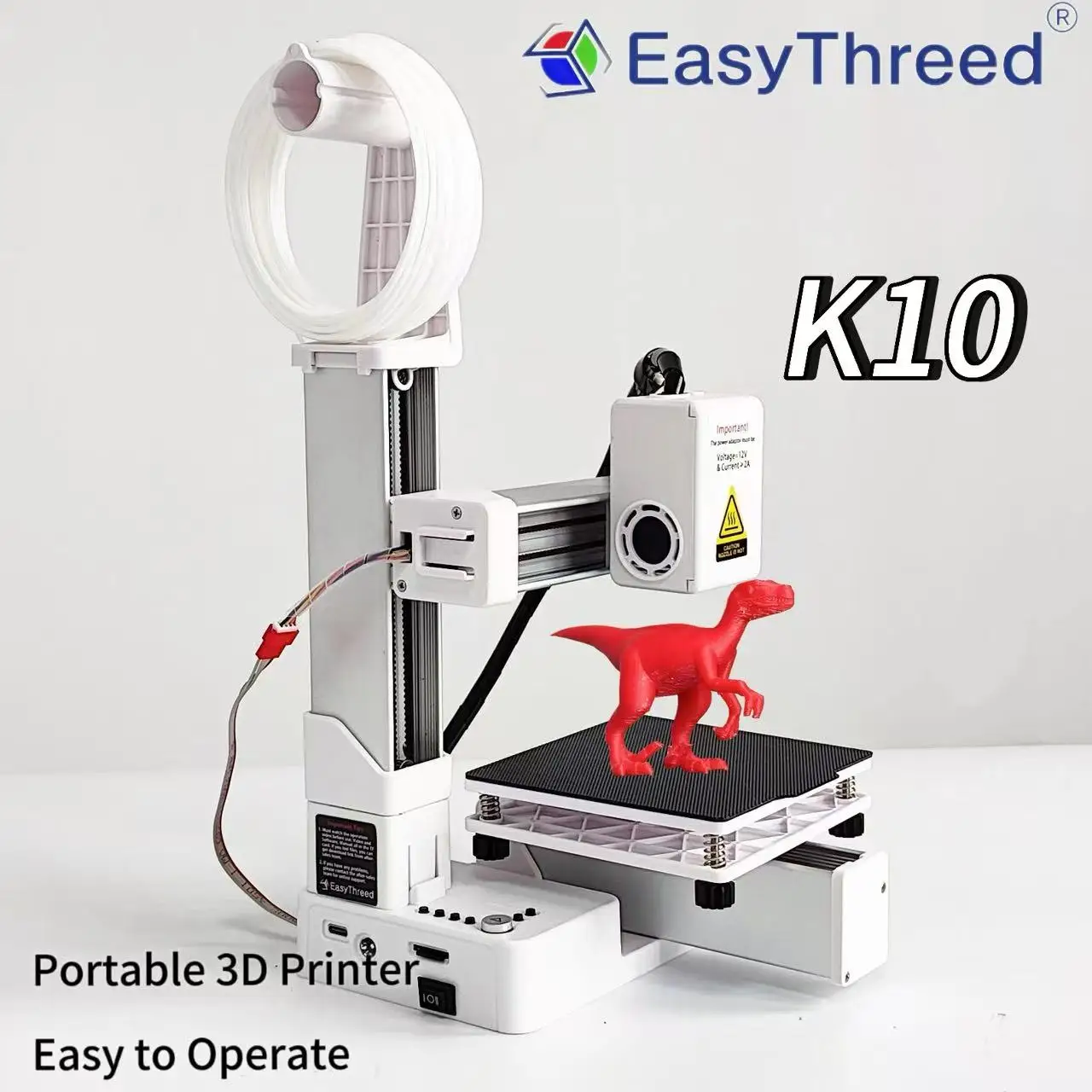 K10 Entry Level 3D Printer Mini Desktop Printing Machine Compatible with PLA TPU 1.75mm Filament Ideal for Kids Students Beginners DIY Printing Projects Compact Portable Design Easy to Operate Quiet Operation with One Key Printing Function Perfect for Hom
K10 Entry Level 3D Printer Mini Desktop Printing Machine Compatible with PLA TPU 1.75mm Filament Ideal for Kids Students Beginners DIY Printing Projects Compact Portable Design Easy to Operate Quiet Operation with One Key Printing Function Perfect for Hom