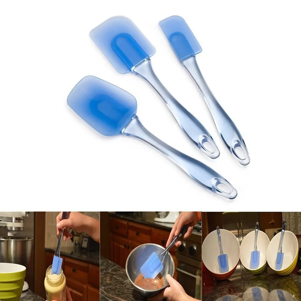 3-Pieces Nonstick Heat Resistant Blue Silicone Spatulas, Professional Kitchen Cooking Utensils kitchen toolskitchen accessories
3-Pieces Nonstick Heat Resistant Blue Silicone Spatulas, Professional Kitchen Cooking Utensils kitchen toolskitchen accessories