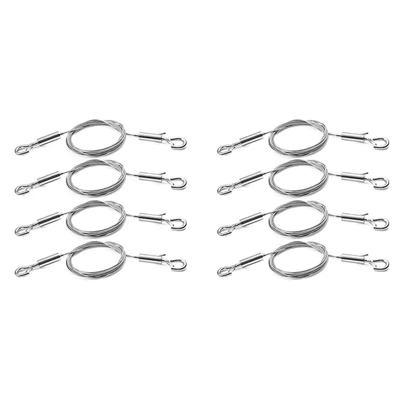 ABJN-8Pcs Комплект из 8 регулируемых тросов для подвешивания картин, 2 м x 1,5 мм, сверхпрочный трос из нержавеющей стали, выдерживает до 60 фунтов
ABJN-8Pcs Комплект из 8 регулируемых тросов для подвешивания картин, 2 м x 1,5 мм, сверхпрочный трос из нержавеющей стали, выдерживает до 60 фунтов