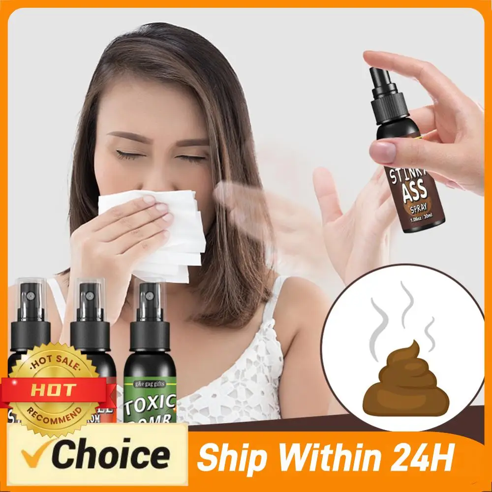 30ml Fart Spray Prank Joke Plastic Liquid Fart Gag Party Supplies Spray Can Stink for Adults Kids Non Halloween Funny Toys
30ml Fart Spray Prank Joke Plastic Liquid Fart Gag Party Supplies Spray Can Stink for Adults Kids Non Halloween Funny Toys