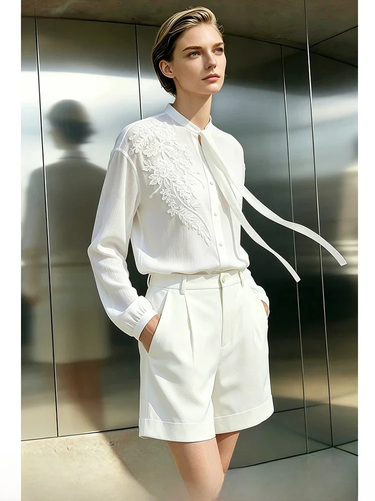 i Spring 2026 New Sle Embroidered Heavy Bead Lantern Sve Women's Chiffon Top Fairy Aosphere Draped Casual Loose Fit
i Spring 2026 New Sle Embroidered Heavy Bead Lantern Sve Women's Chiffon Top Fairy Aosphere Draped Casual Loose Fit