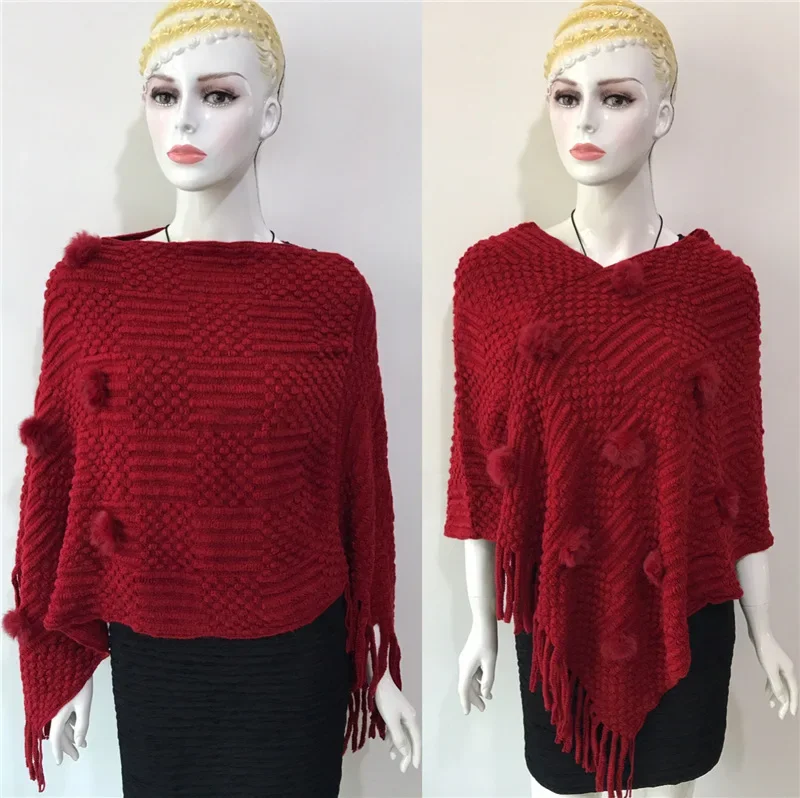 2025 Spring Autumn New Wool Ball Sweater Warm Women Cloak Shawl Outer Coat Fashion Cloak Leisure Lady Poncho Caps Red
2025 Spring Autumn New Wool Ball Sweater Warm Women Cloak Shawl Outer Coat Fashion Cloak Leisure Lady Poncho Caps Red