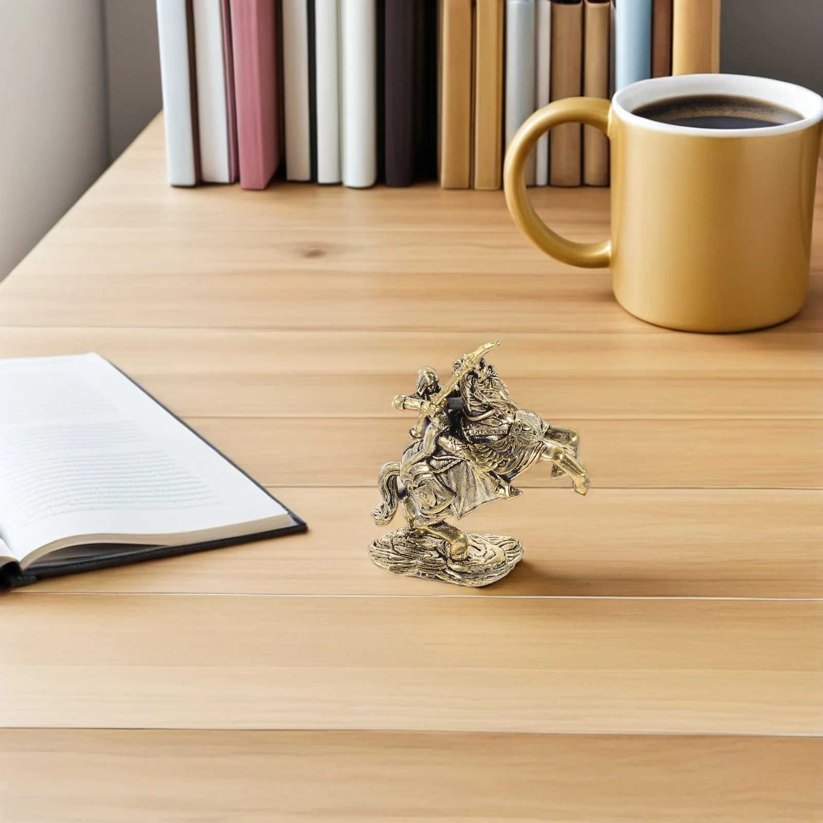 Solid Brass Miniature Knight Riding Horse Statue Desktop Ornament for Office Tea Table Vintage Decorative Sculpture
Solid Brass Miniature Knight Riding Horse Statue Desktop Ornament for Office Tea Table Vintage Decorative Sculpture