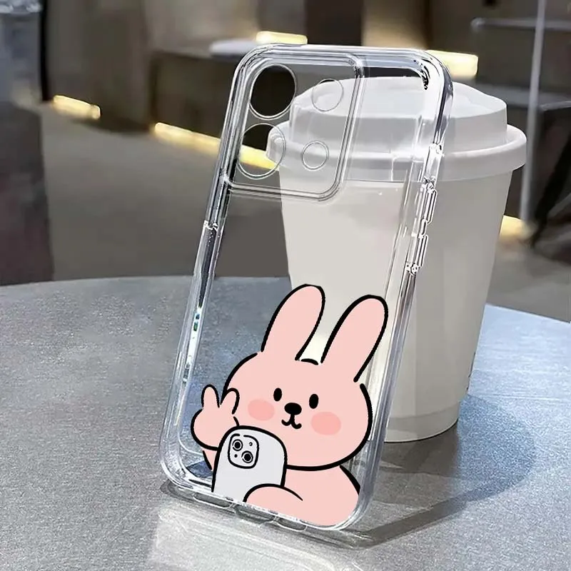 Cute Bunny Pattern Phone Case For Xiaomi Redmi Note 15 14 13 12 11E 9 9T 8 8T Pro Plus Turbo 5G Fashion TPU Transparent
Cute Bunny Pattern Phone Case For Xiaomi Redmi Note 15 14 13 12 11E 9 9T 8 8T Pro Plus Turbo 5G Fashion TPU Transparent